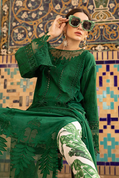 Maria.B Luxe Lawn - D-2310-B- Luxury Eid Lawn 2023 - Spring Summer 2023 - Shahana Collection UK