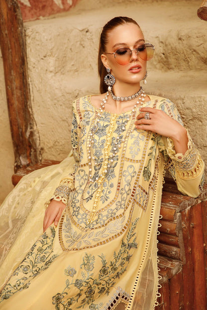 Maria.B Luxe Lawn - D-2312-A- Luxury Eid Lawn 2023 - Spring Summer 2023 - Shahana Collection UK
